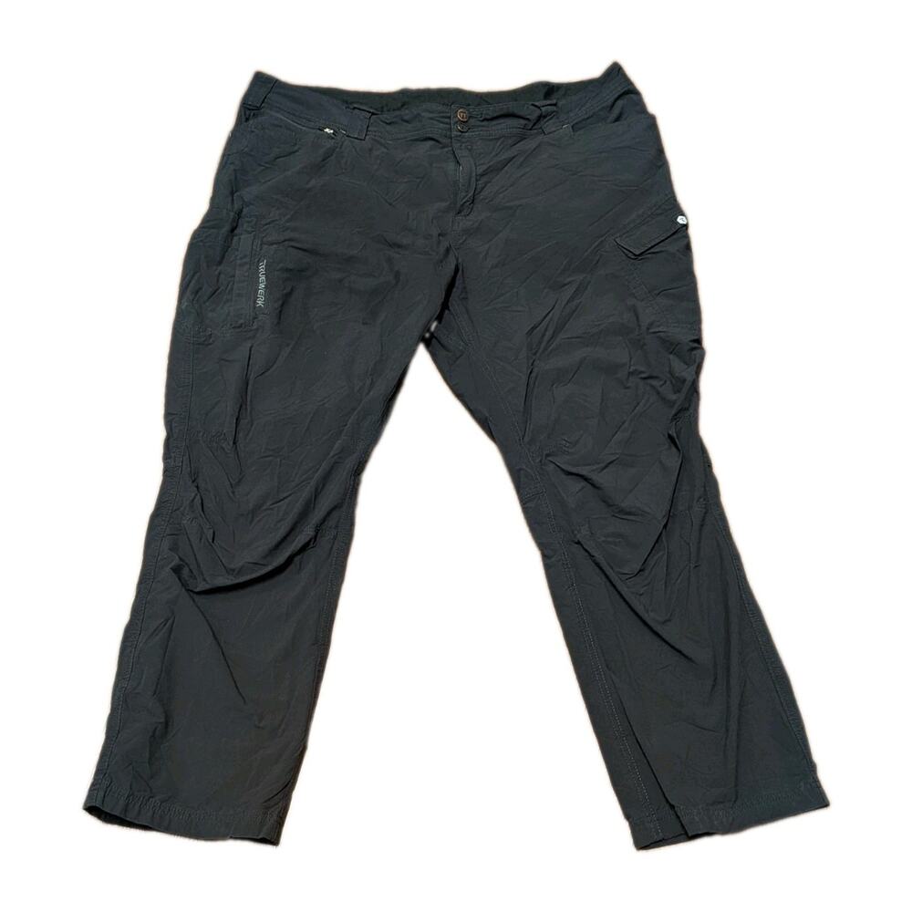 Truewerk T1 Work Pants Men’s 44x30 Black Stretch Nylon Utility Hiking Outdoor